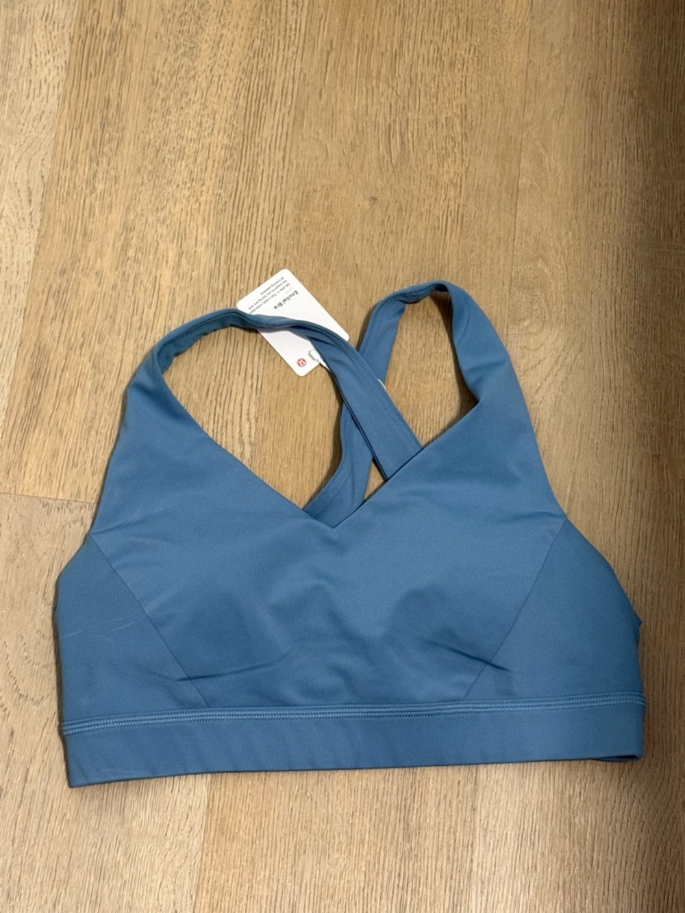lululemon athletica Envital Dusty Blue Cross-Back Sports Bra size 8
